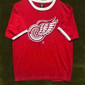 Vintage Y2K classic Detroit Red Wings NHL Ringer Tee - XL (Fits Modern XL/XXL)